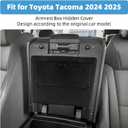 Armrest Box Hidden Cover for Toyota Tacoma 2024 2025 Accessories Center Console Hidden Storage Box Organizer Interior Accessories