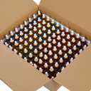 PrettyCare Glass Eye Dropper Bottles 99 Pack, 1oz (30ml) Rainbow Empty Thick Bottles Bulk with Leakproof Golden Caps - With Labels & Funnels for Storage, Travel, Essential Oils, Cuticle, Tinctures