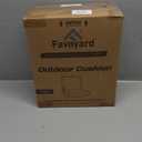 Favoyard Outdoor Deep Seat Cushion Set, 22 x 22 Inch Rainproof & 3-Year Fade Resistant Patio Furniture Cushions, Removable Seat Bottom & Back Cushion Covers with Ties for Chair, Sofa, Couch, Blue