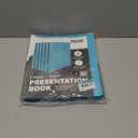 Dunwell Presentation Binder 12-Pocket, Displays 24 Pages, 8.5x11 Portfolio Binder with Plastic Sleeves, Storage and Organizer for Documents, Certificates, Projects, Photos (6 Pack, Aqua)
