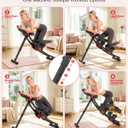 Rendpas Ab Machine for Home, Dual Sliding Rails, 4 Levels, Foldable Design