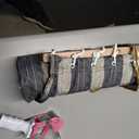 Quilted Outdoor Hammock with Spreader Bars - Heavy-Duty 450-Pound Capacity Double Hammock for Outside - Black and White