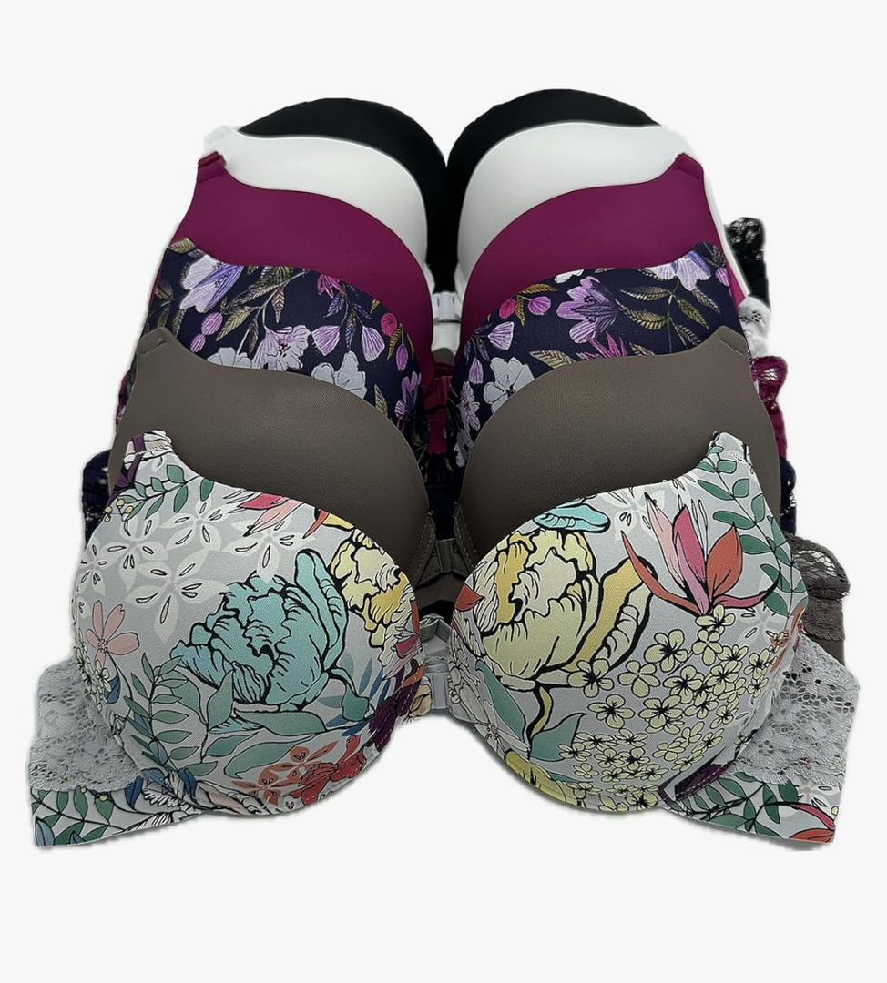 Iheyi 6 pcs ADD 2 Cup Thick Padding Extreme Double Pushup, Bra 36C Iheyi 6 pcs ADD 2 Cup Thick Padding Extreme Double Pushup, Bra 36C