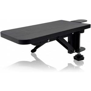 Arm Rest for Desk Elbow Support Black 9.57 x 4.8 Inch,Foldable Computer Desk Armrest Extender Tray,Ergonomic Relieve Stress,Eliminate Pain,Reduce Office Occupational Chronic