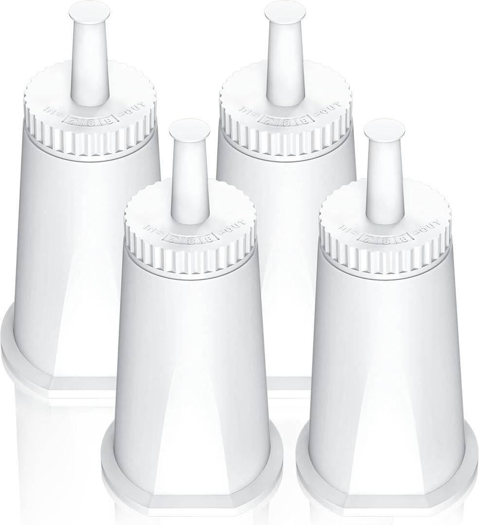 Replacement Water Filter for Breville Barista Touch Espresso Machine BES880, Barista Pro BES878, Oracle Touch BES990, Oracle BES980, Dual Boiler BES920 Bambino ClaroSwiss Sage by Petox, 4 Pack