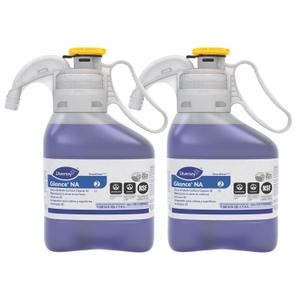 GLANCE 101106662 Non-Ammoniated Glass & Multi-Surface Cleaner, for Streak Free Windows, SmartDose Concentrate, 1.4-Liter (Pack of 2)