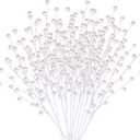 GREENTIME 12 Pack White Christmas Ornaments Artificial Berry Stems 14" Fake Holly Berry Picks for Christmas Tree DIY Wreath Crafts Vase Fireplace Home Decor