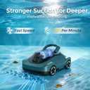 C5 Robotic Pool Cleaner, Cordless Pool Vacuum for Above-Ground & Inground Pools up to 2,200 Sq.Ft, Strong Suction, 180-Min Runtime, Smart Auto-Parking & 2.7L Large Debris Basket (Dark-Green)