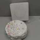 100 Pcs Wildflower Paper Plates Disposable Dessert Baby Bridal Shower Party Supplies Floral Dessert Plates Bulk Birthday Tea Party Serving Tray for Wedding Birthday