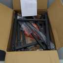 3-Tier Bookshelf, Ladder Shelf, Industrial Bookcase with Steel Frame, Metal Small Bookcase, stand up shelves for Living Room, Home Office, Kitchen, Bedroom, Industrial Style（Rustic Brown & Black）