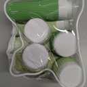 Travel Bottles for Toiletries 8 Pack, Tsa Approved Travel Size Toiletries 3 oz, Travel Containers for Toiletries, with Clear Bag, Leak Proof Silicone Squeezable Travel Essentials Creams Jars (Water Green)