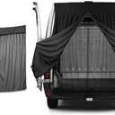 AVSMGP Magnetic Bug Screen for Van 145/155/165/210cm Car Side Door Sliding Door Mosquito Double Layer Design for Motorhomes, Campervans,L