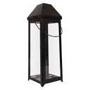 Brown Lanterns Decorative Indoor, Tempered Glasses : 14 inch