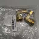 4pcs Brass Pipe Fitting 90 Degree Elbow 1/2" NPT (Male to Male) and (Male to Female) Pipe Fittings Kits