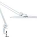 LED Nail Desk Lamp with Clamp, 117PCS LEDs, 2200 Lumens 20 Inch Metal Swivel Arm Dimming Task Lamp for Reading,Desktop Office,Workbench,Architect,Sewing,Study,Home Craft and Nail(White)