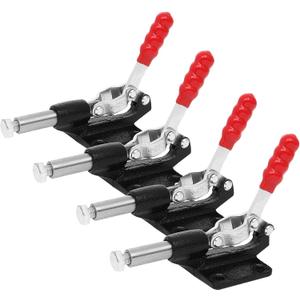 4 PCS Push Pull Adjustable Toggle Clamp, Quick Release Hand Tool for Woodworking, 500Lbs Holding Capacity Toggle Latch, GH-305C Stroke Clamp for Welding, 32MM