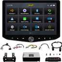 Stinger HORIZON10 10.1" Universal Car Stereo with Wireless Apple CarPlay, Full HD touchscreen head unit radio with Android Auto, Bluetooth receiver, GPS, Hi-Fi audio streaming, EQ, camera inputs