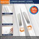 Magnetic Screen Door, Heavy Duty Door Screen Magnetic Closure Keep Bugs Out,Pet & Kid FriendlyHands Free Door Screen Fit Door Size 32 x 80 Inches White