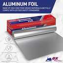 Aluminum Foil Roll 18"x 500 feet (1 Pack) - Aluminum Foil Heavy-Duty, Commercial Grade for Food Service Industry - Silver Foil for Cooking & Roasting