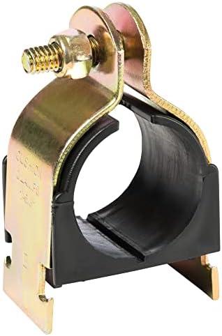 RUBBER CUSHION STRUT CLAMP YELLOW ZINC (1" CTS) 10-PACK USA MADE (1-1/8" OD)