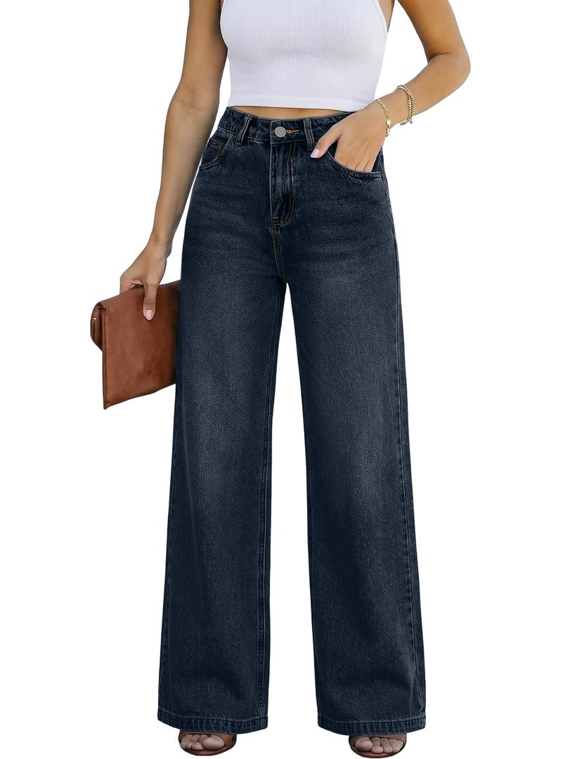 Women Wide Leg Jeans High Waist Boyfriends 2026 Jean for Women Stretch Denim Pants Size 6