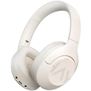HAYLOU S30 Noise Cancelling Bluetooth Headphones, LDAC Hi-Res Audio, 5 HD Mics Call, 80H Playtime, Custom EQ via App, Bluetooth 5.4 Multipoint Connect, Wireless Headphones Over Ear, White