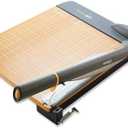 Westcott 18'' TrimAir Wood Guillotine Paper Cutter & Paper Trimmer, 30 Sheet (15108)