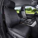 Ranaya Custom Fit Tundra Seat Covers for Toyota Tundra 2022-2026 CrewMax&Double Cab SR,SR5,Limited Platinum,1794 Edition,TRD Pro,Capstone, Fits Gas & Hybrid, Faux Leather, 2-Row Full Set(Black)