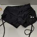 ATTRACO Women Swim Shorts High Waisted Swimsuit Shorts Swim Bottom Board Shorts (Black, S)