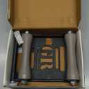 GRAND PITSTOP Motorcycle & Powersports Maintainence Stand Wheel Cleaning Wheel Roller Stand for tire Cleaning & Chain Lubrication - Groller Large (Bikes < 600 lb & Tire Width <240 mm) (Black)