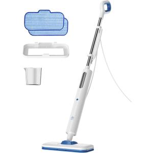 Steam Mop for Floor Cleaning,15-Second Setup,Chemical-Free Floor Cleaner for Hardwood,Laminate,Tile&Greasy Spots.Ergonomic Design with Hands-Free Standing,3 Steam Settings,Reusable Washable Pads