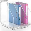 Acrylic Paper Tray Stackable Letter Organizers, Clear Paper Desk Organizer, 3-Tier, Desk A4 File Holder for Office Document Desktop File