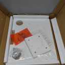 NIUBEST Floating Projector Wall Mount TV Shelf,Wooden Wall Mounted Under TV Floating Shelf for Projector, PS5, DVD Player,Game Console, Cable Box,1TierWhite