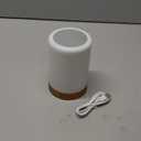 Night Light, Touch Lamp for Bedrooms Living Room Portable Table Bedside Lamps with Rechargeable Internal Battery Dimmable 2800K-3100K Warm White Light & Color Changing RGB (Regular Size)