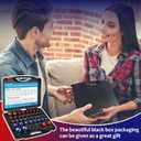 FANOVO Thread Size Checker, 23 Inch & 21 Metric Bolt and Nut Identifier Gauge Kit, Threaded Measurin Inspector Finder Tester Box Set, for Size Checker of Bolts or Nuts in Narrow Areas (Black)