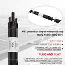 OYMSAE 5PCS 30A Solar Fuse Holder Inline Male and Female Connector 30 Amp PV Fuse for Solar Pannel Waterproof w/Fuse, Black