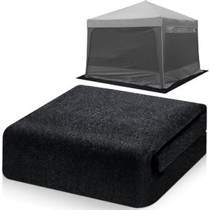 Tinideya 10x10 ft Outdoor Storage Shed Floor Mat Waterproof, Non Slip & Washable Camping Tent Carpet for Outdoor Camping, Lawn Supplies (Storage Shed Not Included)