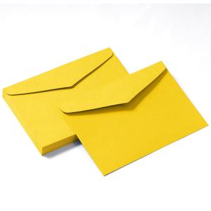 50 Pack Yellow Envelopes 5-1/5 x 7-1/5 Envelopes A7 Invitation Envelopes for Personalize Gift Cards, Wedding, Baby Shower, Mailing, Birthday Party