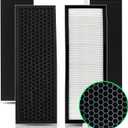 2 Pack HEPA Filter with Carbon Pre-Filter for Alen T500 Air Purifier, TF-60 / TF-60-MP, HEPA 13 / MERV 17, Compatible with Alen T500 Replacement Filter