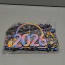 4Pcs Happy New Years Decorations 2026 Wooden Table Centerpiece Hello 2026 New Years Table Decorations Fireworks Themed New Year Table Topper for 2026 New Year's Eve Party Supplies