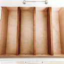 Lipper International 8897 Bamboo Wood Custom Fit Adjustable Deep Kitchen Drawer Dividers, Set of 2