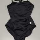baleaf Women's Athletic Training Adjustable Strap One Piece Swimsuit (36, Black)