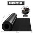 MYOYAY 118"x40"x1/8" Solid Rubber Sheet Heavy Duty Neoprene Rubber Sheets Roll for for DIY Gasket Material, Sealing, Liner, Shield, Padding,Cushioning of Anti-Vibration, Black