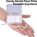 Floss Picks 1000 Count Dental Floss Sticks Gen 5 Bulk Tooth Picks Flossers with Travel Case Toothpicks for Family Restaurant Adults Teeth Cleaning
