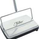 Fuller Brush 17034 Electrostatic Carpet & Floor Sweeper - 9" Cleaning Path - Lightweight - Ideal for Crumby Messes - Works On Carpets & Hard Floor Surfaces - Mettalic Silver