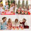 Spakon 50 Pcs Valentine's Day Plastic Goodie Bags with Handles 10.1 x 7.3 Inch Heart Bear Clear Sealing Pouches for Candy Snacks Trick or Treat Gift Bags for Holiday Birthday Party Favor Decoration