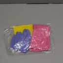 Rubber Kitchen Dishwashing Gloves - 4 Pairs Colorful Reusable Household Cleaning Gloves for Washing Dishes and Cleaning Tasks, Flexible Long-lasting and Non-Slip (Medium, Blue+Pink+Yellow+Red)