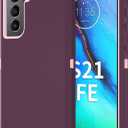 NUFR Enhanced Case for Samsung Galaxy S21 FE 5G, Military Grade Protective, Shockproof & Dropproof, Dust-Proof, Compatible with Samsung Galaxy S21 FE 5G (WineRed-Pink)