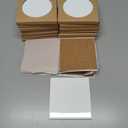 AKOLAFE 15 Sets Sublimation Coasters Blanks with Cork Back Ceramic Tile 4x4 Tiles Ceramic Tiles for Crafts Glossy Glazed Tile Coasters Blanks Ceramics Coaster for Sublimation Thermal Transfer Painting