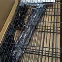 4-Shelf Adjustable Heavy Duty Storage Shelving Unit on 4 Wheel Casters, Metal Organizer Wire Rack for Laundry Bathroom Kitchen Pantry Closet, Black